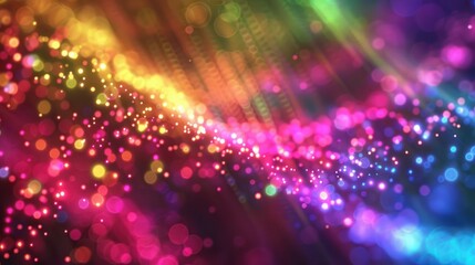 Obraz premium Colorful glowing neon background image