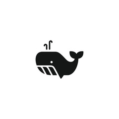 Whale icon vector. EPS 10 editable vector