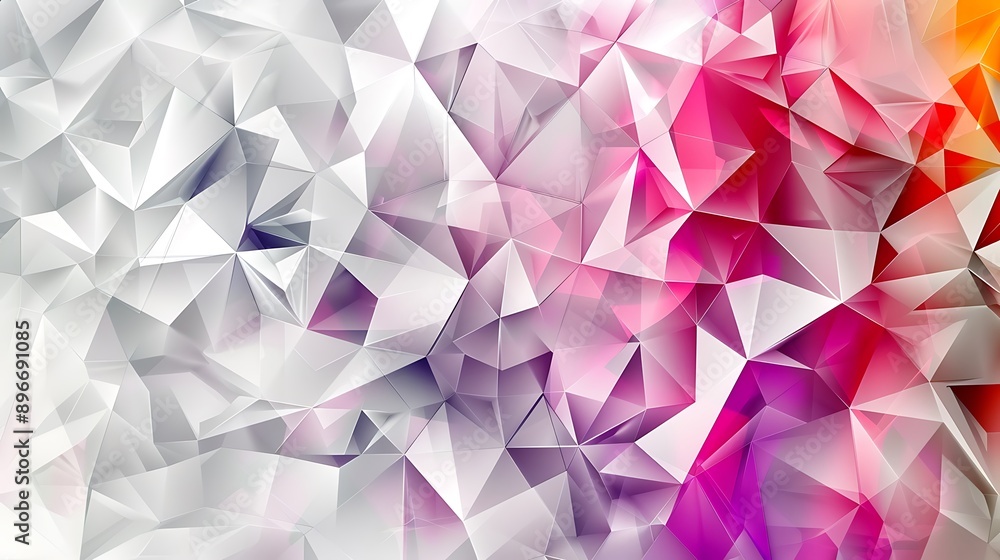 Poster abstract geometric background with triangles and gradient colors