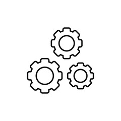 gears icon design with white background stock illustration
