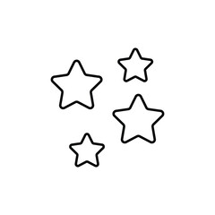 stars icon design with white background stock illustration