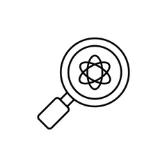 Chemical Analysis icon design with white background stock illustration