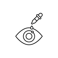Fototapeta premium Optometrist icon design with white background stock illustration