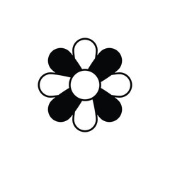 Jasmine icon design with white background stock illustration