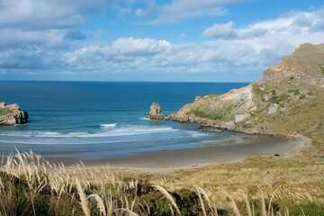 Heavy waves hitting the Beach at Castlepoint © Louis