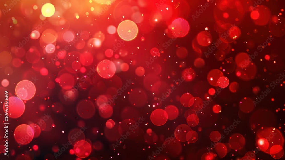 Poster red light bokeh background material