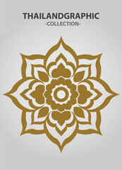Vector element ethnic decorative ornament ethnic thai illustration
