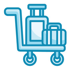 Luggage Cart Icon