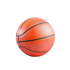 Fototapeta premium A basketball with a black stripe and orange and black colors. Isolated on PNGs transparent background