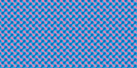 Vector blue and pink light abstract ornament wave paper gradient meatball wallpaper. modern creative geometric backdrop design pattern background for website banner template design.