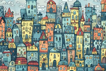 hand drawn doodle whimsical