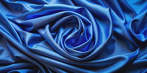 Obraz premium Abstract royal blue fabric texture background, royal blue, fabric, texture, abstract, background, elegant, luxury, smooth
