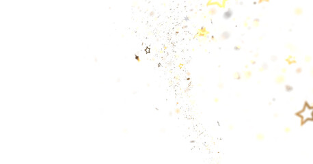 Shimmering Starry Christmas: Spectacular 3D Illustration Showcasing Falling Holiday Stars