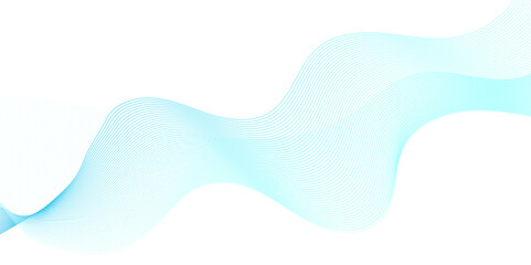 Vector Abstract blue digital blend wave lines and technology background. Modern blue flowing wave lines and glowing moving lines. Futuristic technology and sound wave lines background.