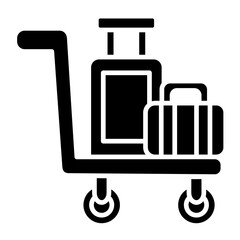Luggage Cart Icon