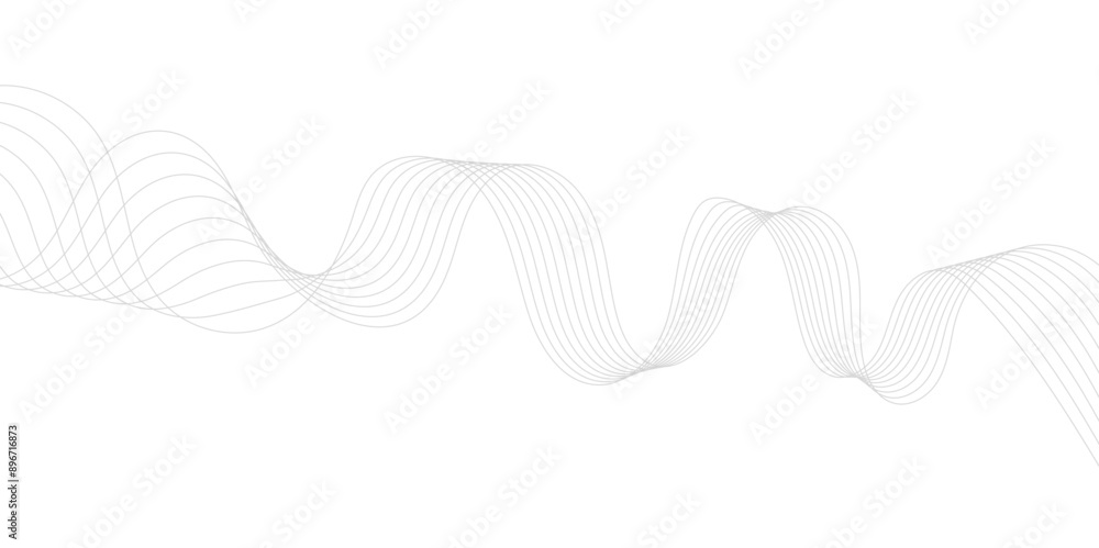 Poster abstract wave blend lines on transparent background. design for banner, wallpaper, background and ma