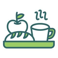 Naklejka premium Complimentary Breakfast Icon