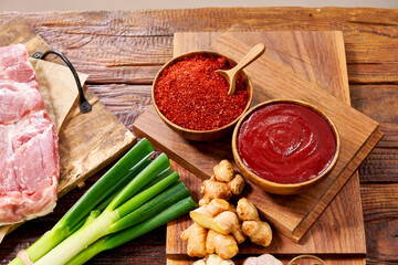 Korean Healthy Food. Fresh Ingredients.