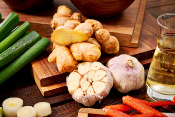 Korean Healthy Food. Fresh Ingredients.