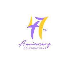 years anniversary logo design. Anniversary logo design template.