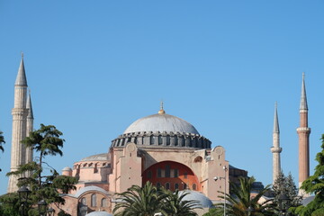 Hagia sophia historical turkish building