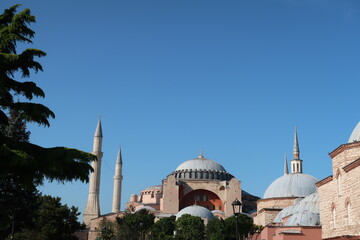 Hagia sophia historical turkish building