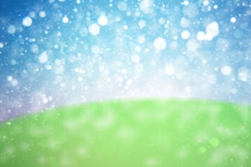 Fototapeta premium Summer Background with blur Green to Blue Gradient