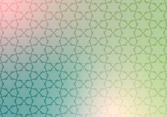 Green gradient line pattern circle wallpaper background