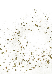 Celestial Celebration: Radiant 3D Illustration of Celestial gold Confetti