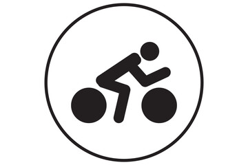 bicycle line icon