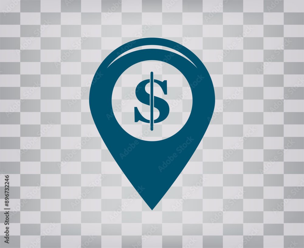Poster vector icon on gray background with gradient