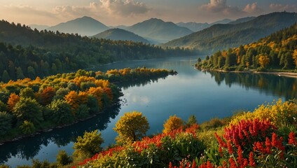 autumn in the mountains