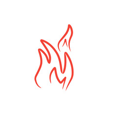 fire line vector icon