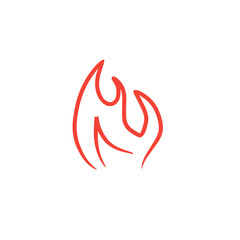 fire line vector icon