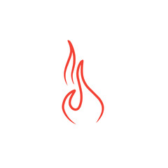 fire line vector icon