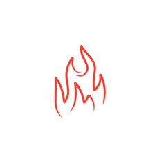 fire line vector icon