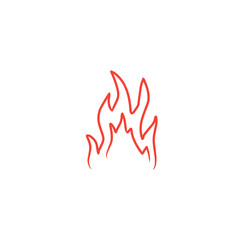 fire line vector icon
