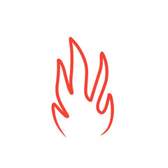 fire line vector icon
