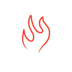 fire line vector icon