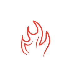 fire line vector icon