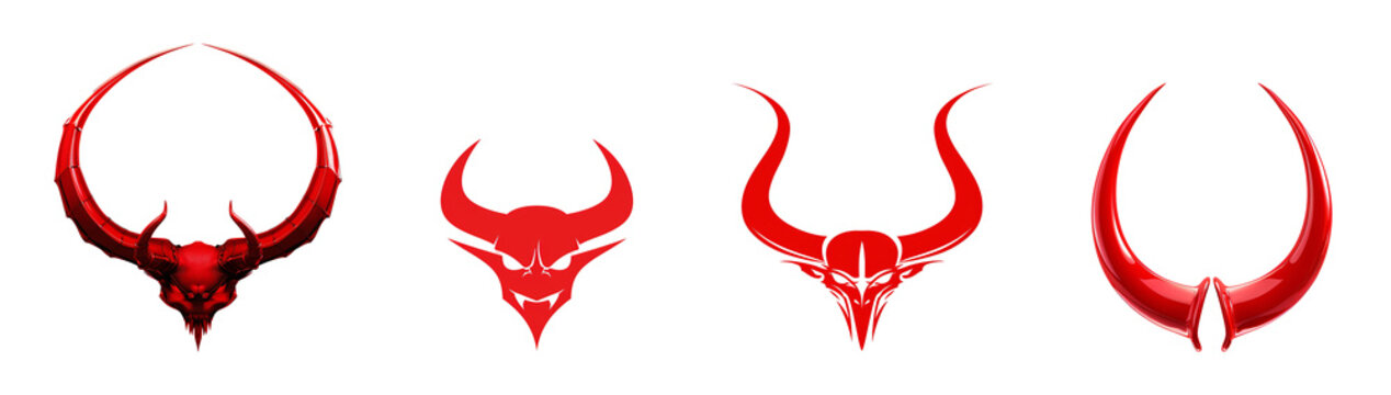 Red Devil Horns Logo Design