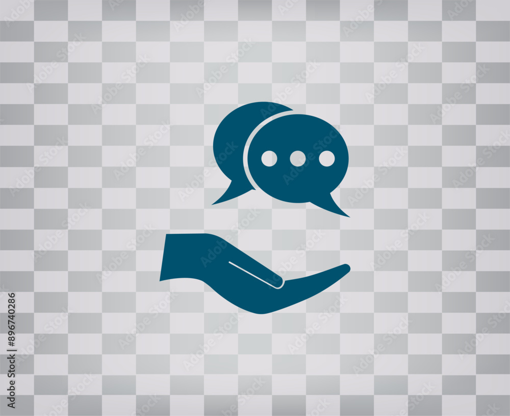 Poster vector icon on gray background with gradient