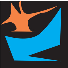 Background design with abstract pattern on black background