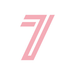Monogram 7. Number 7. Number 7 design logo. Monogram letter mark 7 logo design. Monogram design vector logo. Monogram number 7 logo design. Simple number 7 monogram. Monogram 7 design logo.