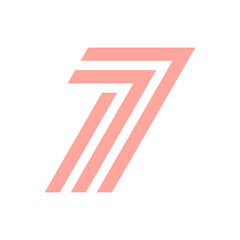 Monogram 7. Number 7. Number 7 design logo. Monogram letter mark 7 logo design. Monogram design vector logo. Monogram number 7 logo design. Simple number 7 monogram. Monogram 7 design logo.