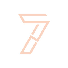 Monogram 7. Number 7. Number 7 design logo. Monogram letter mark 7 logo design. Monogram design vector logo. Monogram number 7 logo design. Simple number 7 monogram. Monogram 7 design logo.