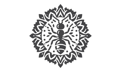 Ant mandala design vector art