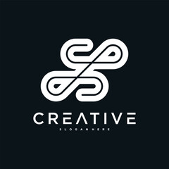 Creative abstract initial letter Z logo design. Preamium Vector