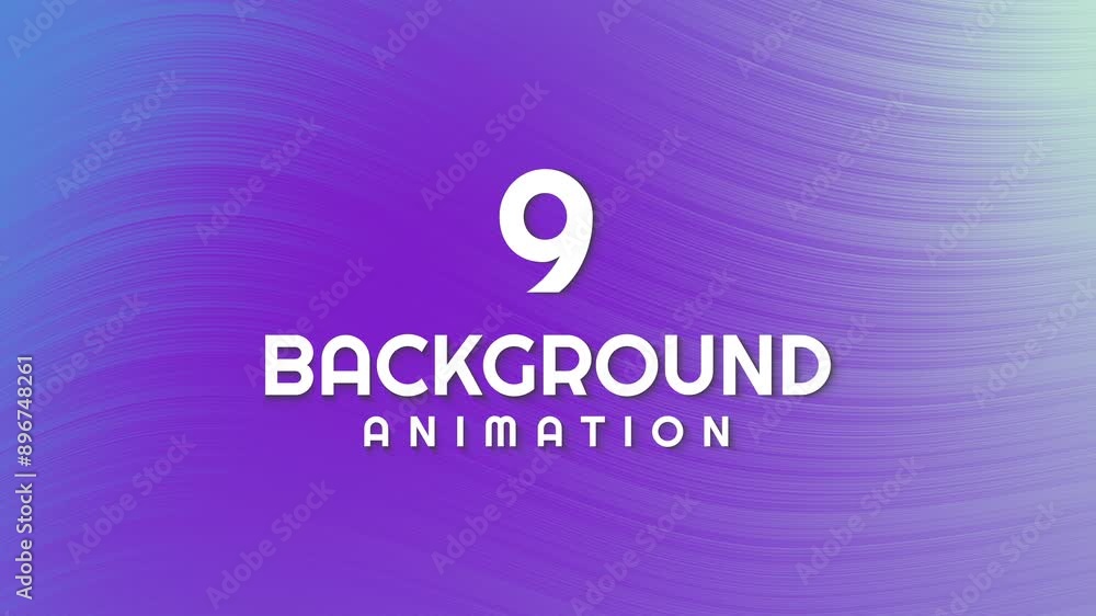 Aufkleber nine colorful gradient animation with soft waves, suitable for backgrounds, patterns, digital design