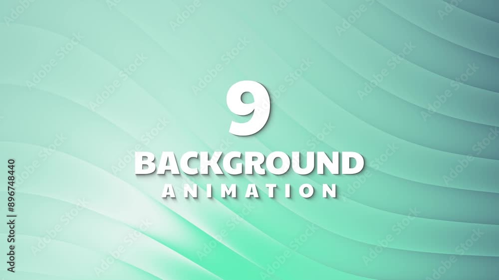 Poster nine pastel gradient animation with soft wavy patterns. suitable for background designs, social medi
